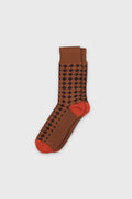 Men's High-Density Knit Argyle Diamond Business Crew Socks