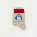 Women's Premium Knit Novelty Penguin Casual Socks with Ruffle Trim