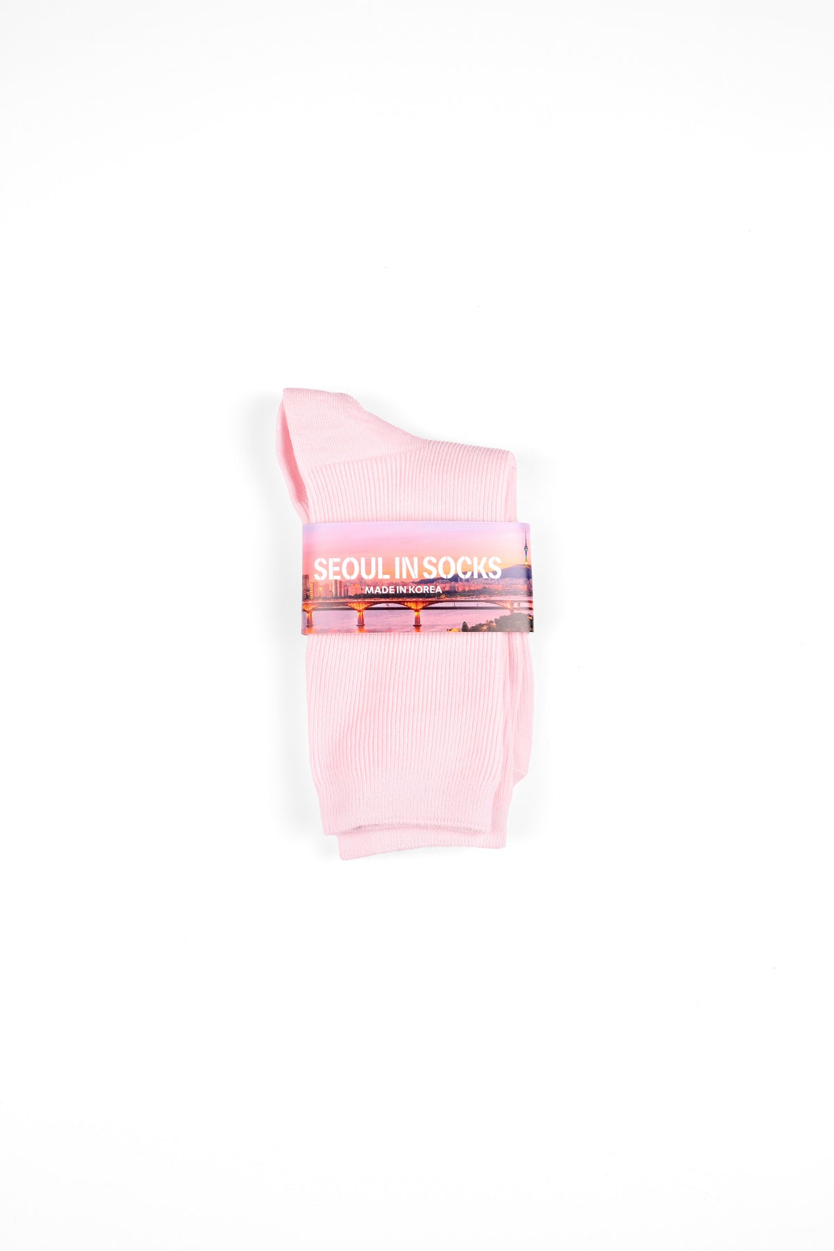 Daily Standard Breathable Ribbed Socks Pink