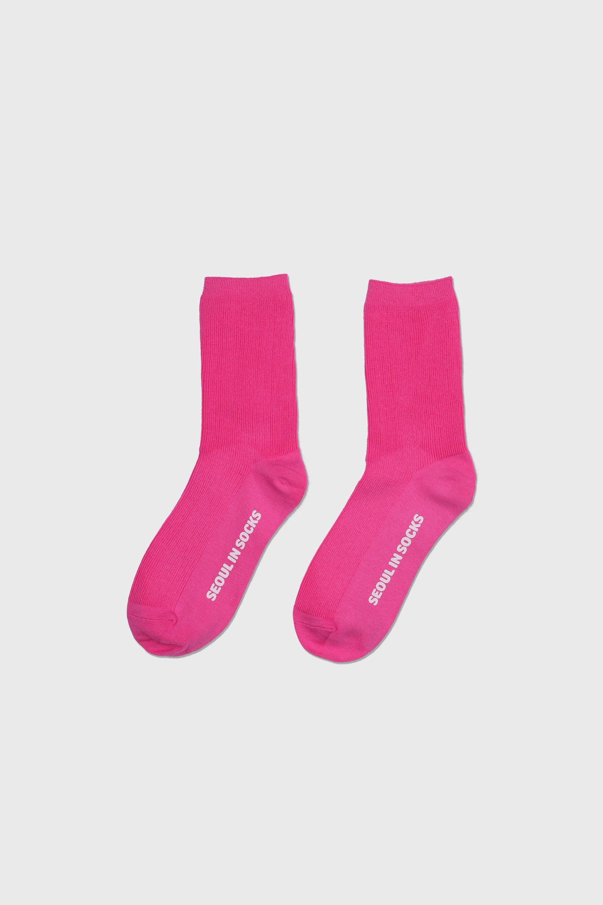 Daily Standard Breathable Ribbed Socks Magenta