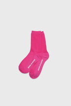 Daily Standard Breathable Ribbed Socks Magenta