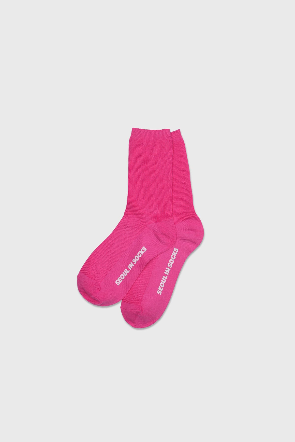 Daily Standard Breathable Ribbed Socks Magenta