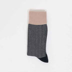 Men's Classic Herringbone Crew Dress Socks