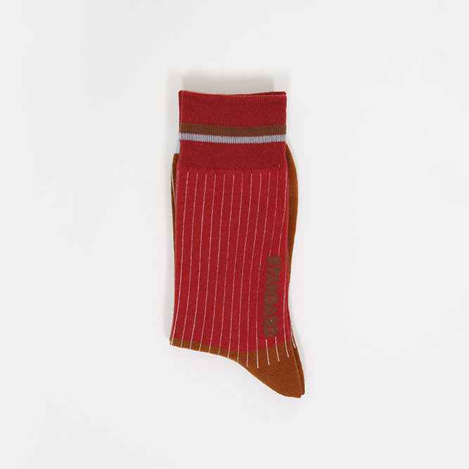 Vintage Striped Dress Socks for Men