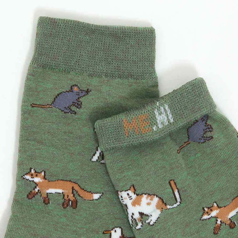 Women's Animal Pattern Crew Socks