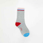 Women's Sporty Striped Colorblock Ribbed Crew Socks