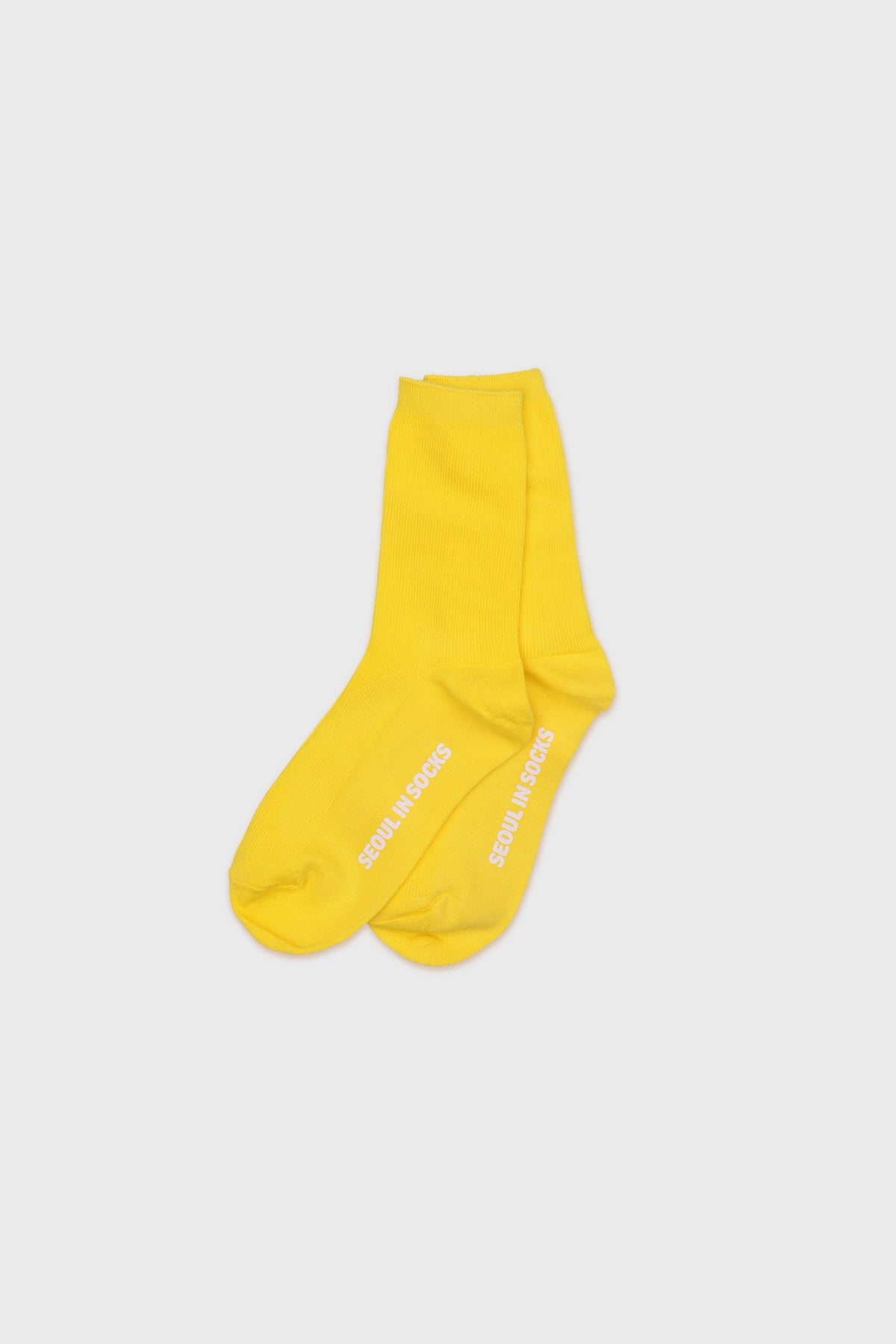 Daily Standard Breathable Ribbed Socks Yellow