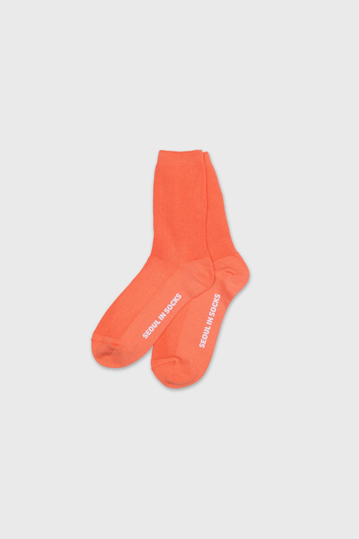 Daily Standard Breathable Ribbed Socks Orange
