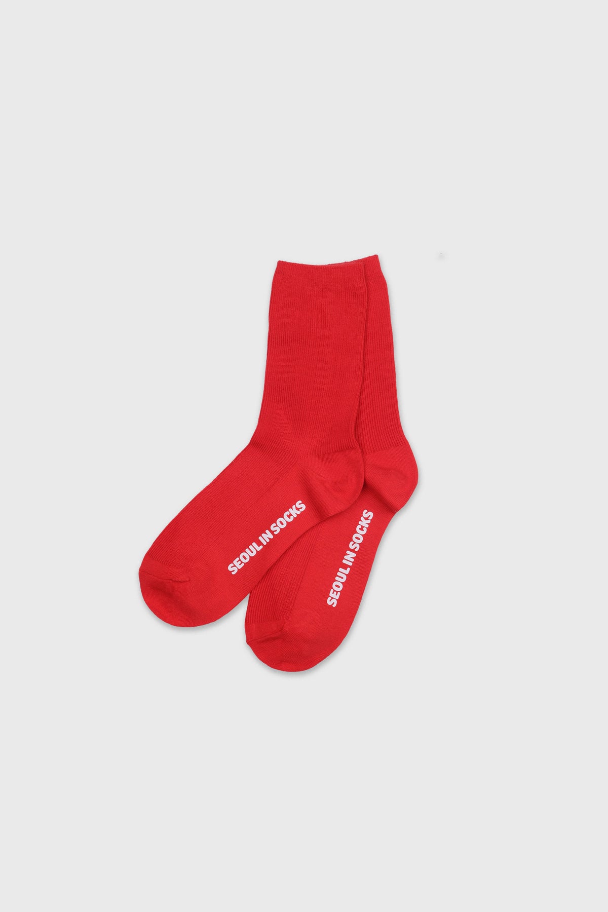 Daily Standard Breathable Ribbed Socks Red