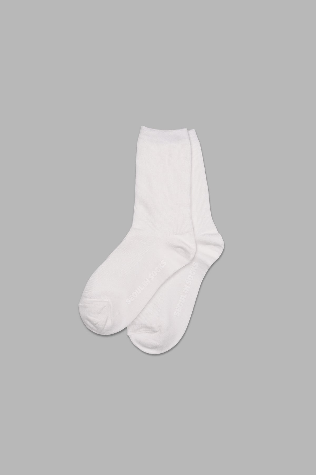 Daily Standard Breathable Ribbed Socks White