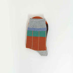 Women's Retro Colorblock Striped Crew Socks