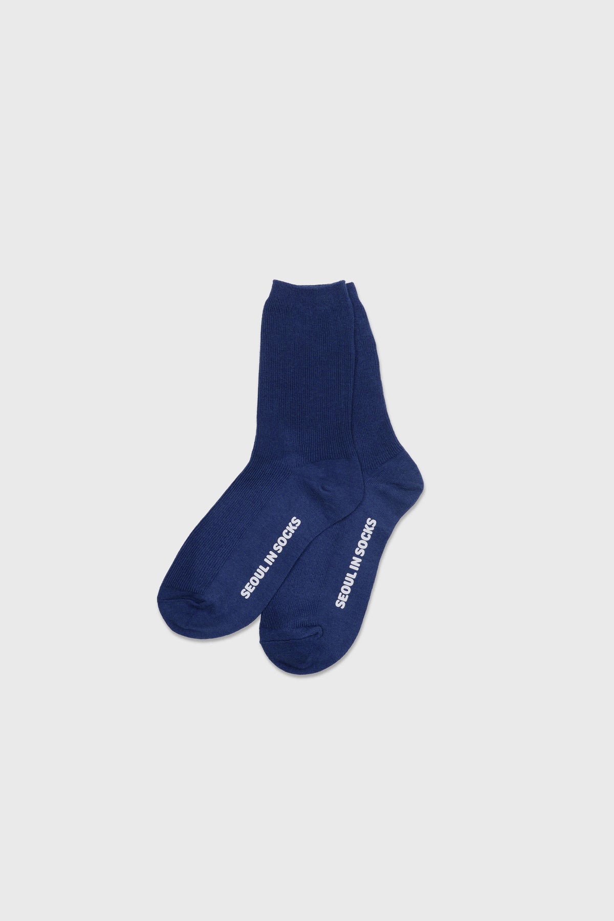 Daily Standard Breathable Ribbed Socks Navy