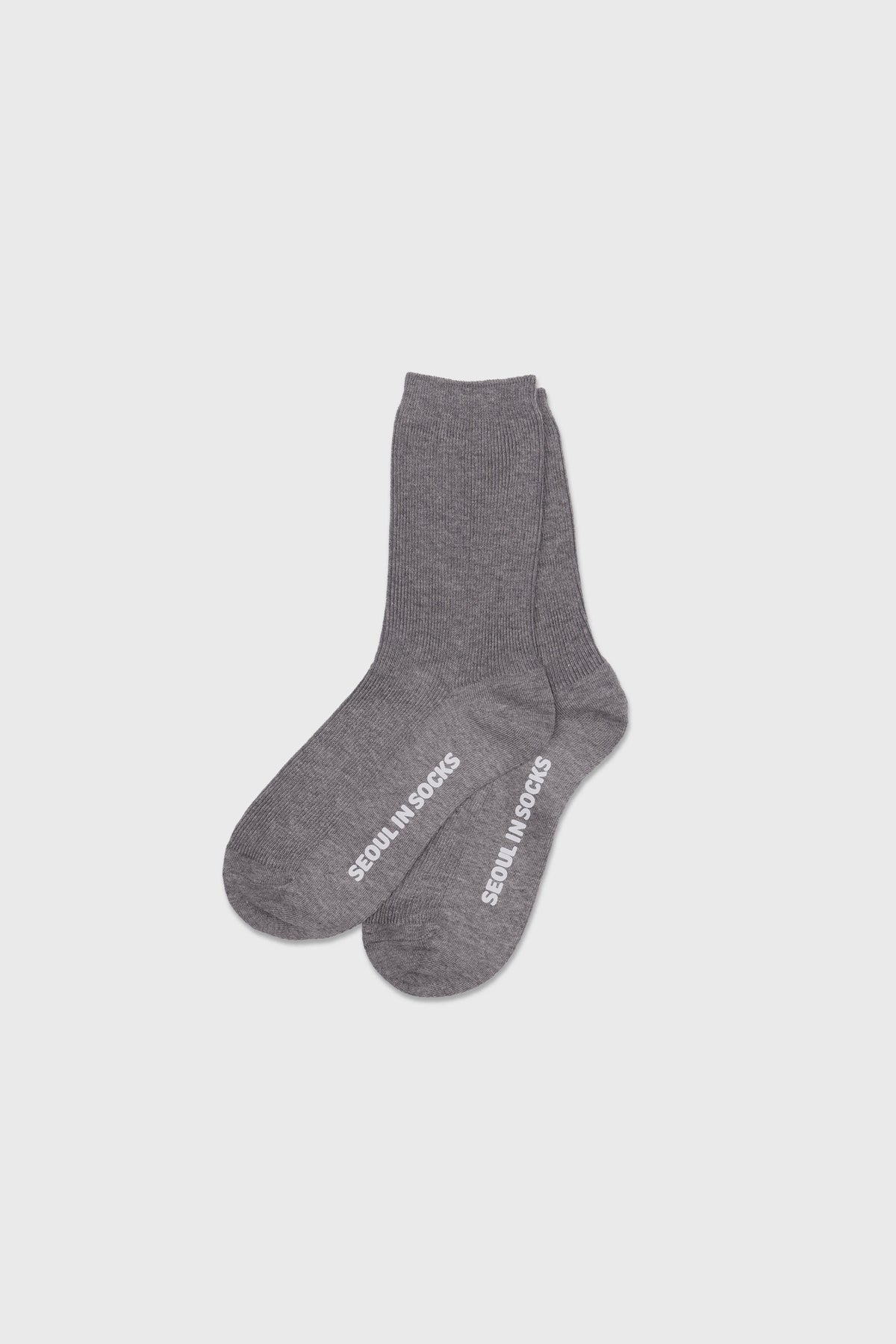Daily Standard Breathable Ribbed Socks Dark Gray