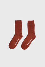 Daily Standard Breathable Ribbed Socks Rust