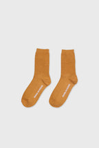 Daily Standard Breathable Ribbed Socks Mustard