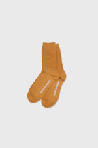 Daily Standard Breathable Ribbed Socks Mustard