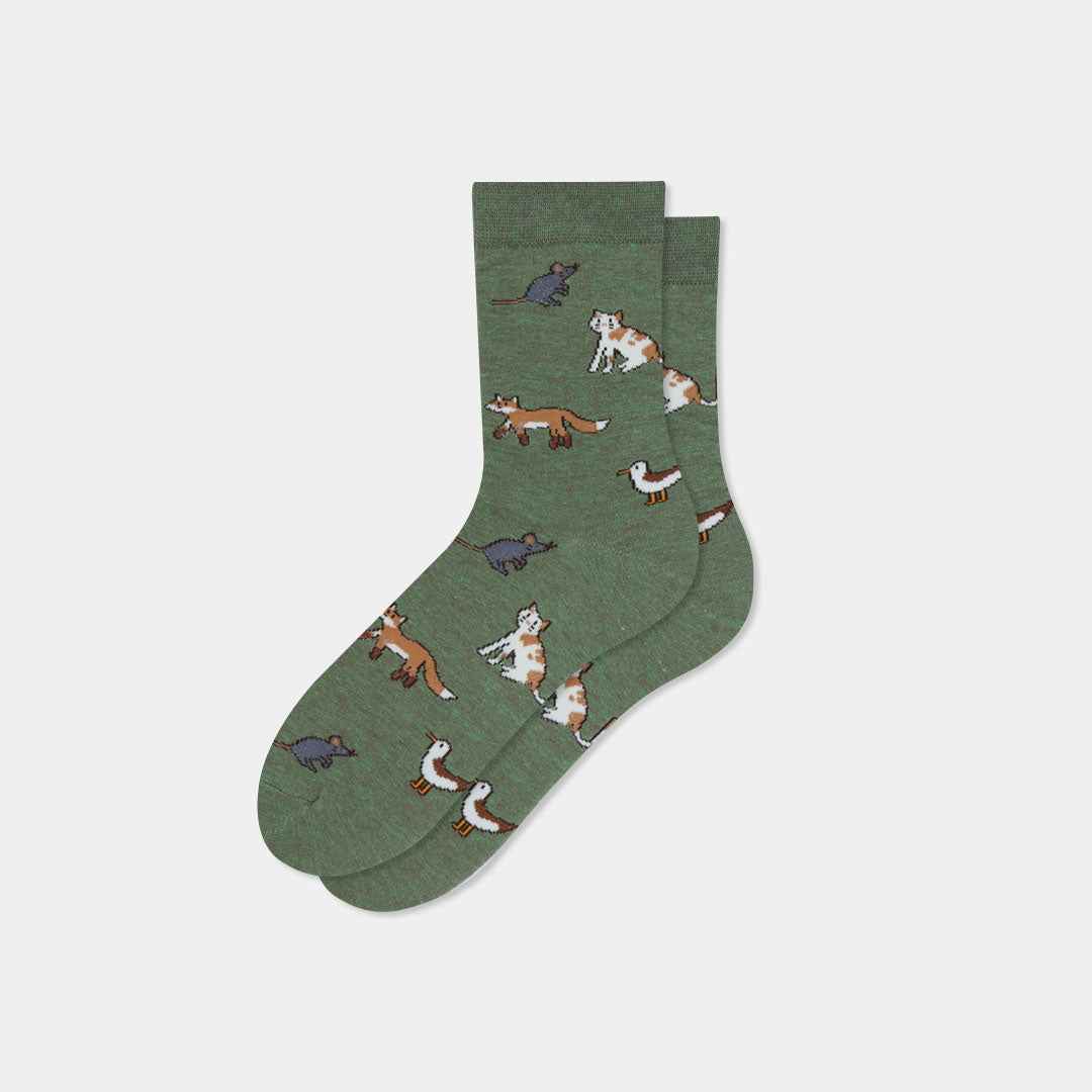 Women's Animal Pattern Crew Socks