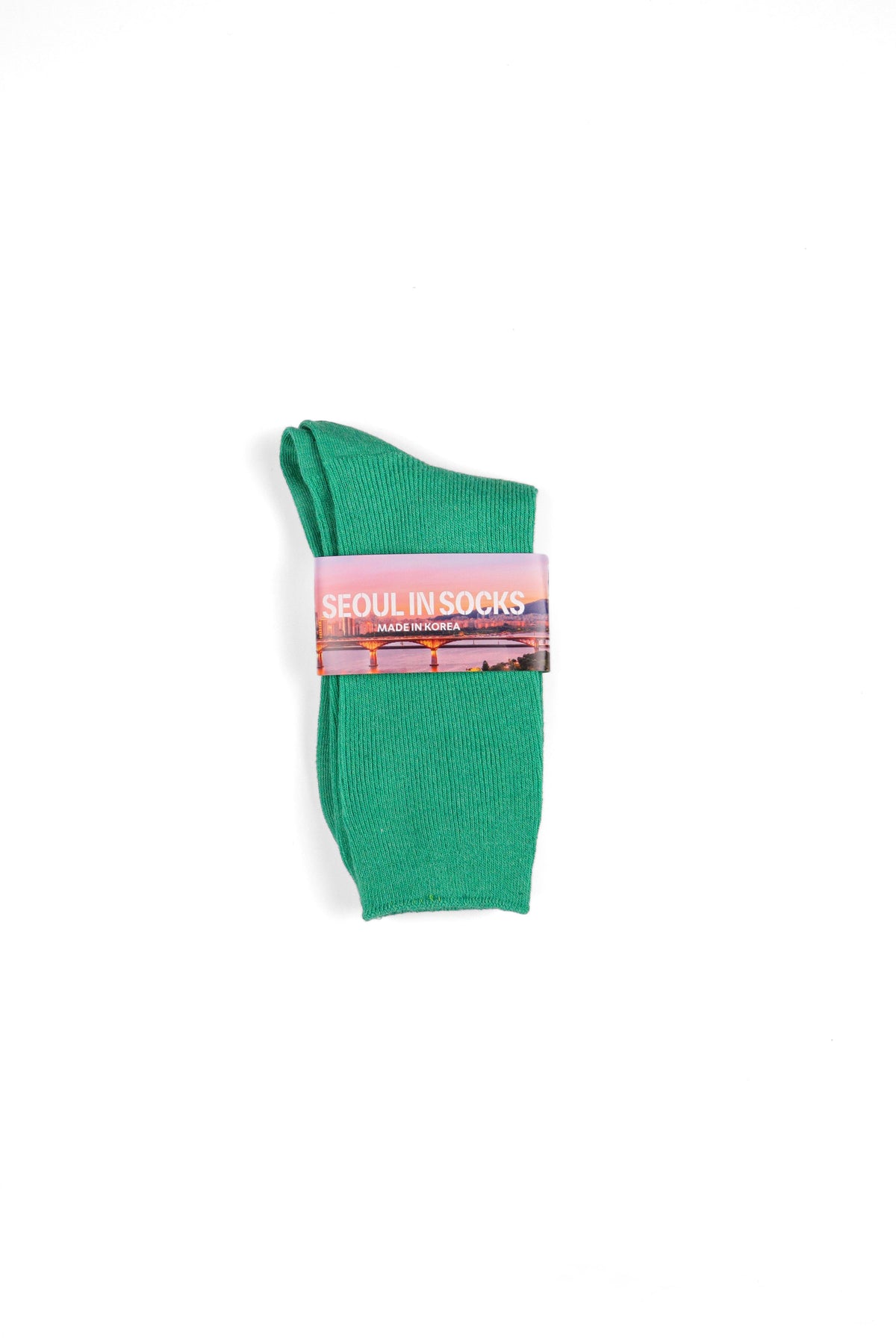 Daily Standard Breathable Ribbed Socks Jade Green