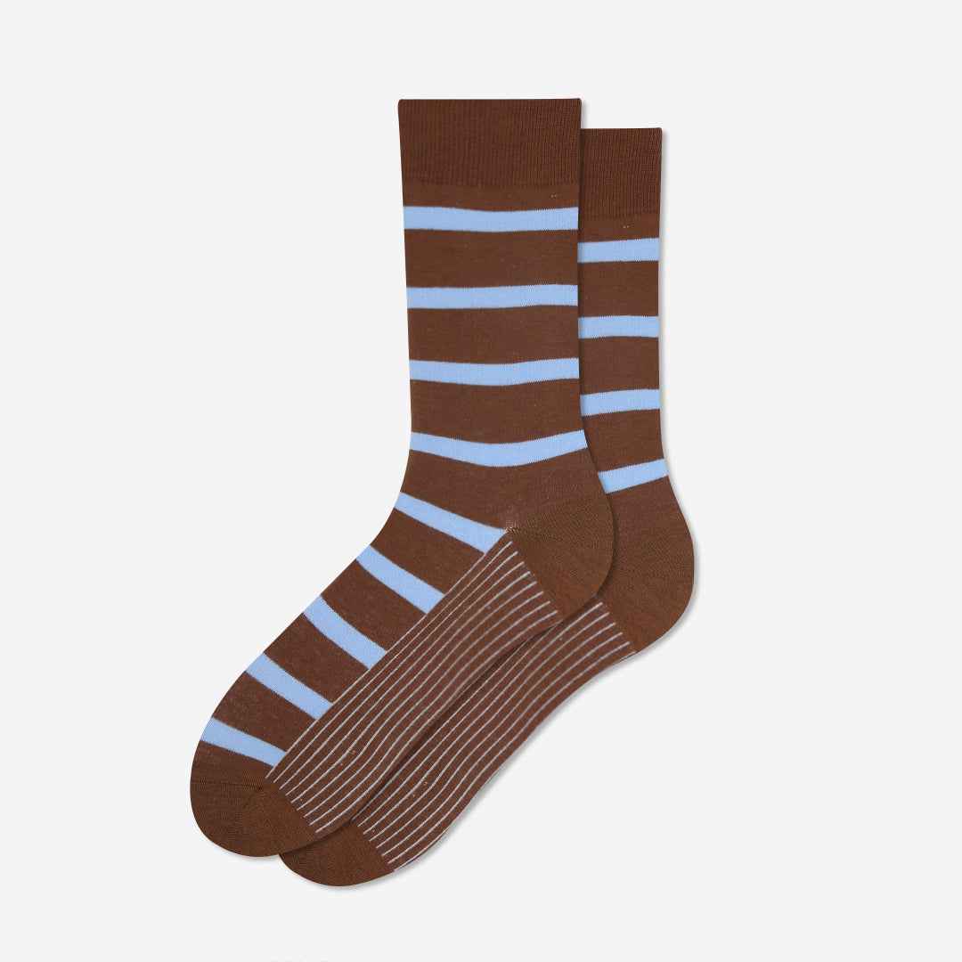 Men's Classic Horizontal Stripe Casual Socks