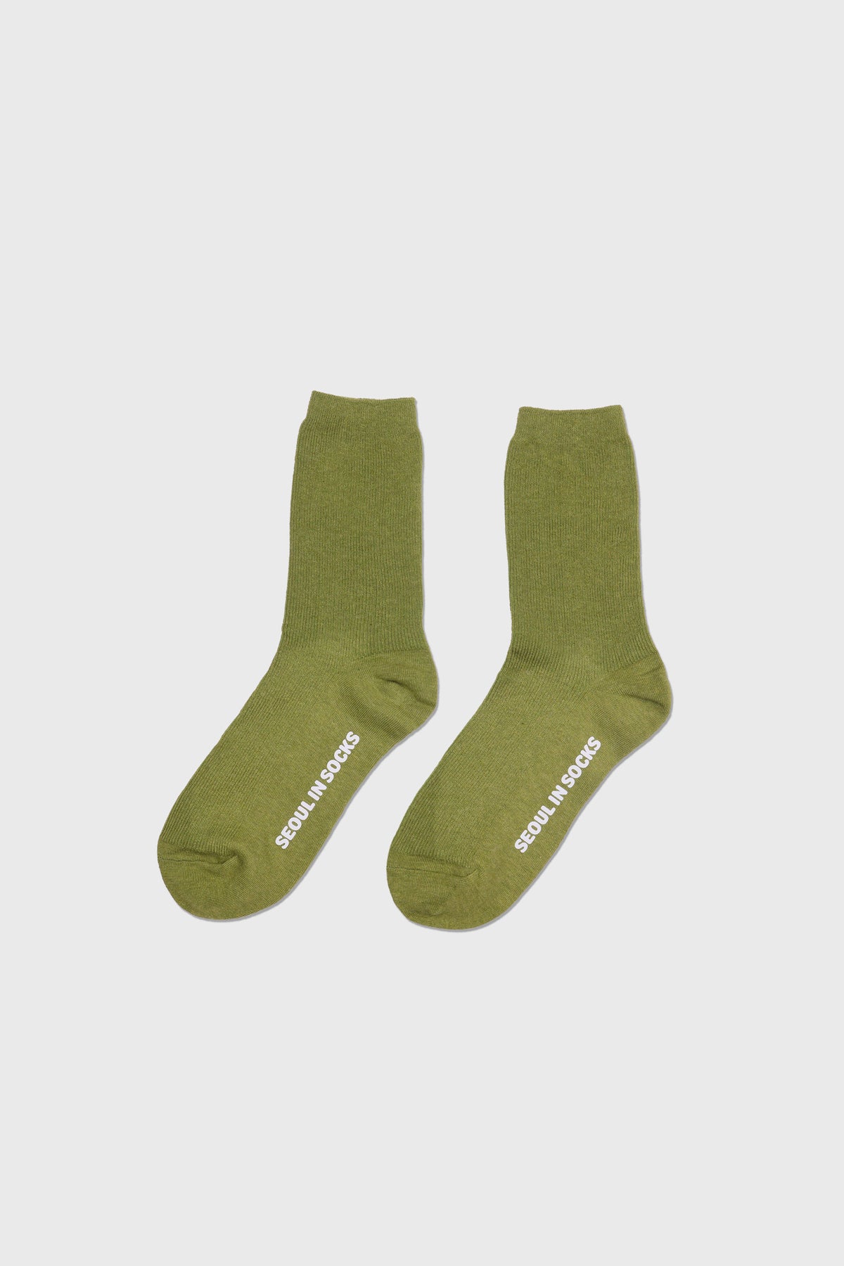 Daily Standard Breathable Ribbed Socks Olive