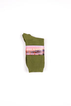Daily Standard Breathable Ribbed Socks Olive