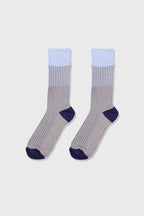 Men's Premium Combed Cotton Colorblock Crew Socks