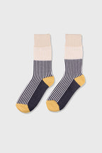 Men's Premium Combed Cotton Colorblock Crew Socks