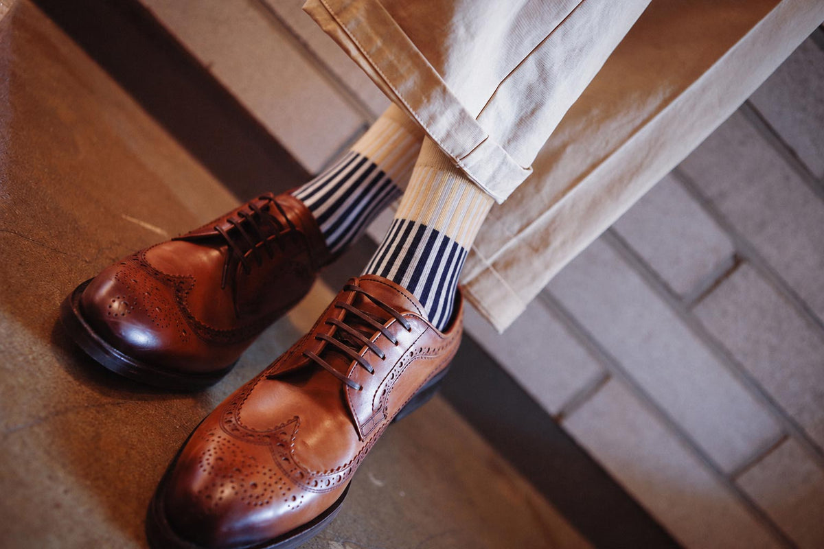 Men's Premium Combed Cotton Colorblock Crew Socks