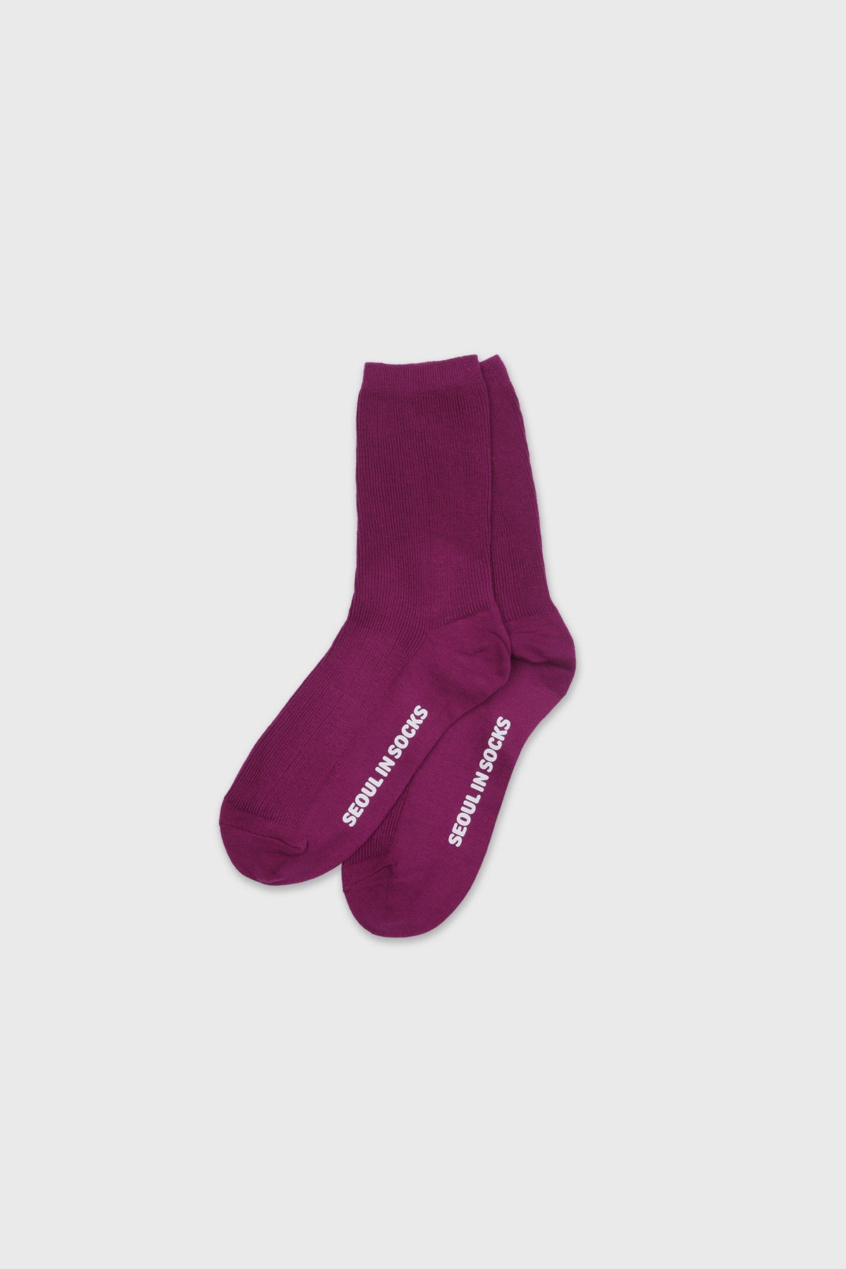 Daily Standard Breathable Ribbed Socks Mulberry