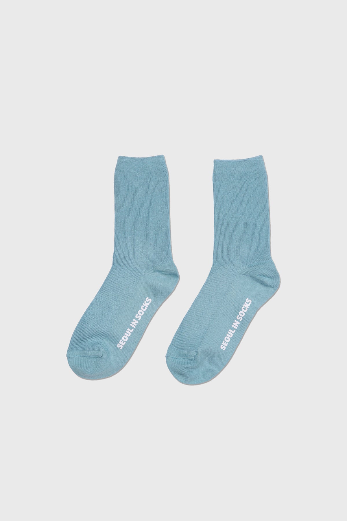 Daily Standard Breathable Ribbed Socks Dusty Blue