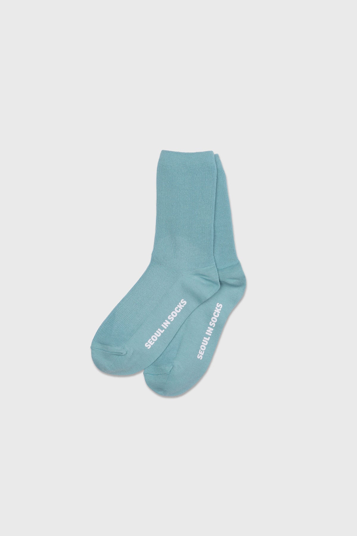 Daily Standard Breathable Ribbed Socks Dusty Blue