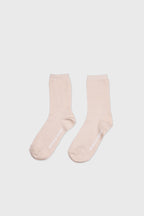Daily Standard Breathable Ribbed Socks Dusty Beige