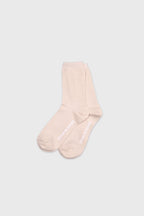 Daily Standard Breathable Ribbed Socks Dusty Beige