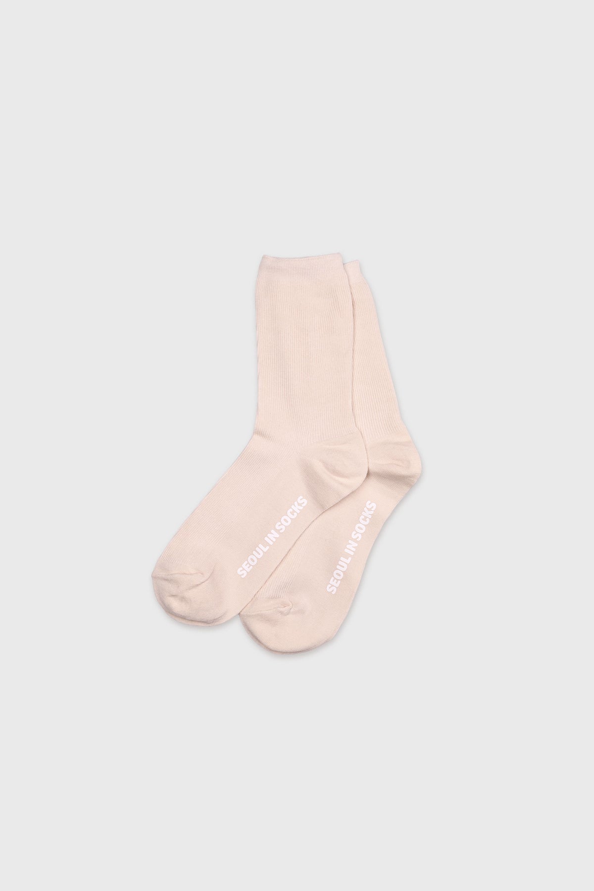 Daily Standard Breathable Ribbed Socks Dusty Beige