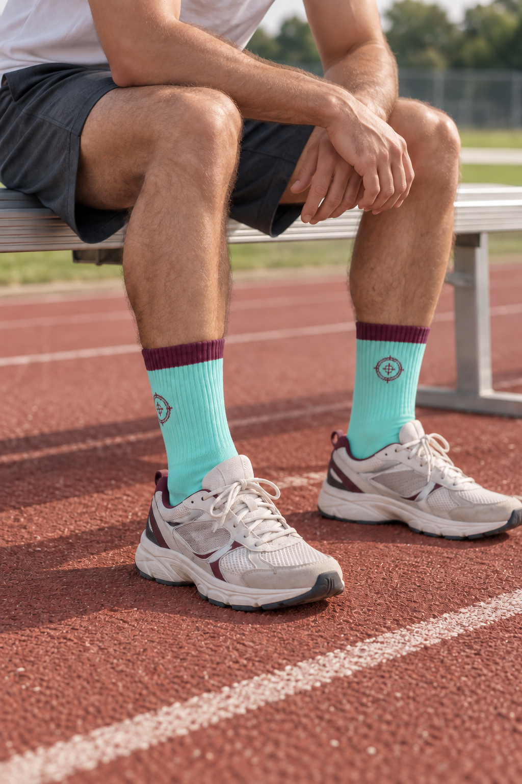 Men's Knitted Graphic Sport Crew Socks