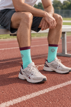 Men's Knitted Graphic Sport Crew Socks