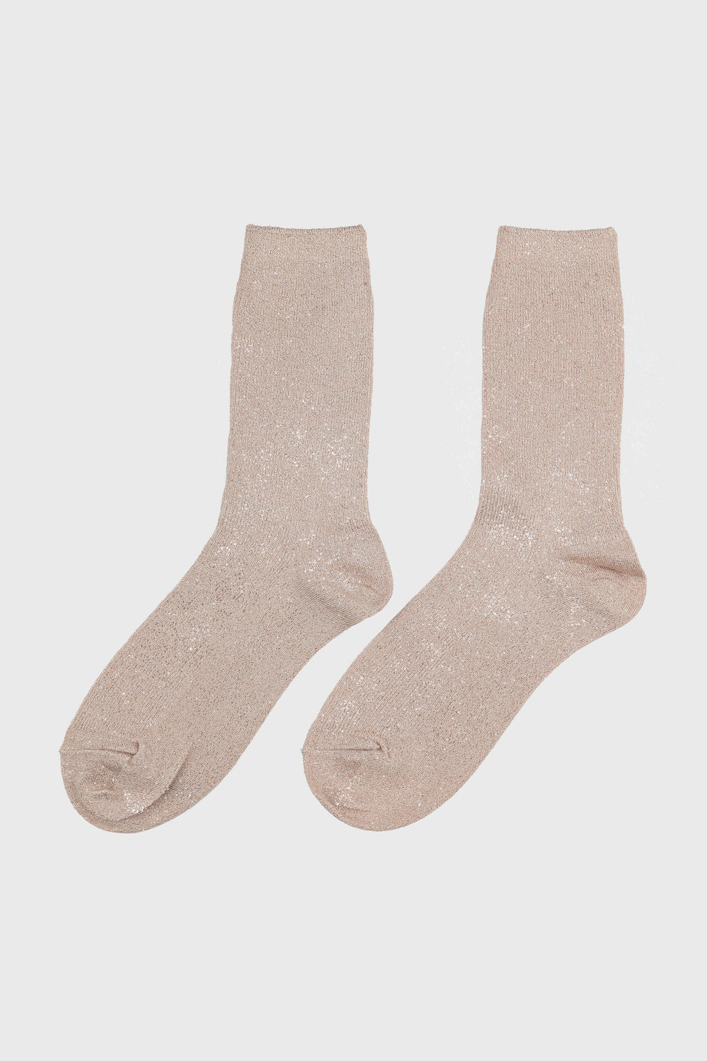 Women's Premium Modal Blend Shimmer Everyday Socks Beige