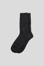 Men's Cozy Wool Blend Ribbed Knit Socks Black