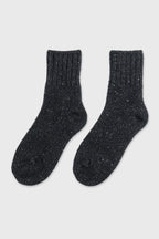 Women's Premium Wool Blend Thermal Winter Socks Black