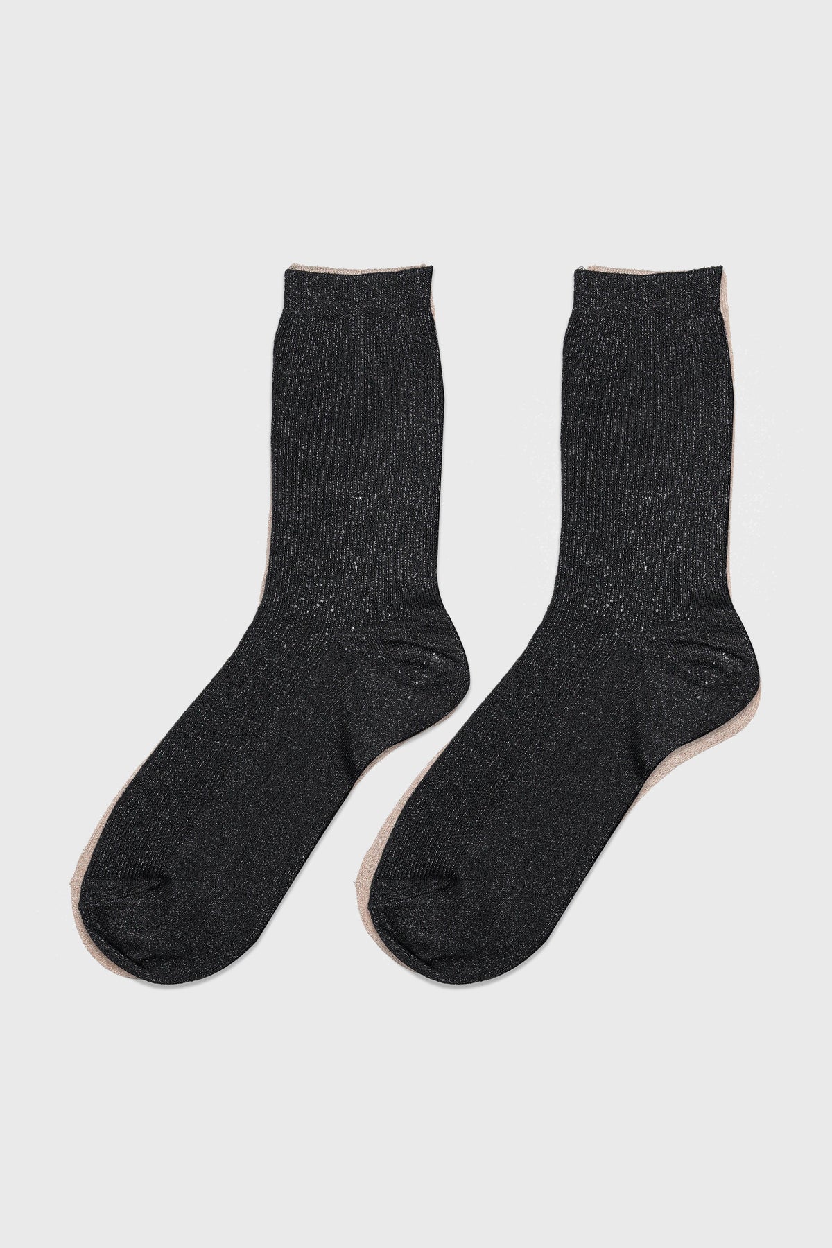 Women's Premium Modal Blend Shimmer Everyday Socks Black