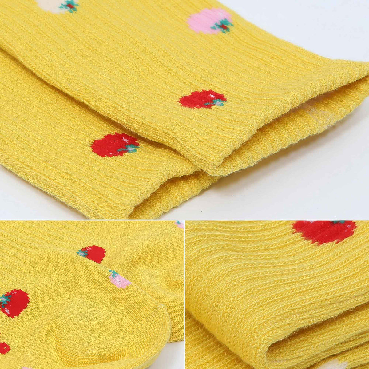 Women's Retro Tomato Graphic Crew Socks | Combed Cotton