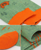 Women's Novelty Cat Graphic Crew Socks