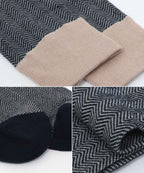Men's Classic Herringbone Crew Dress Socks