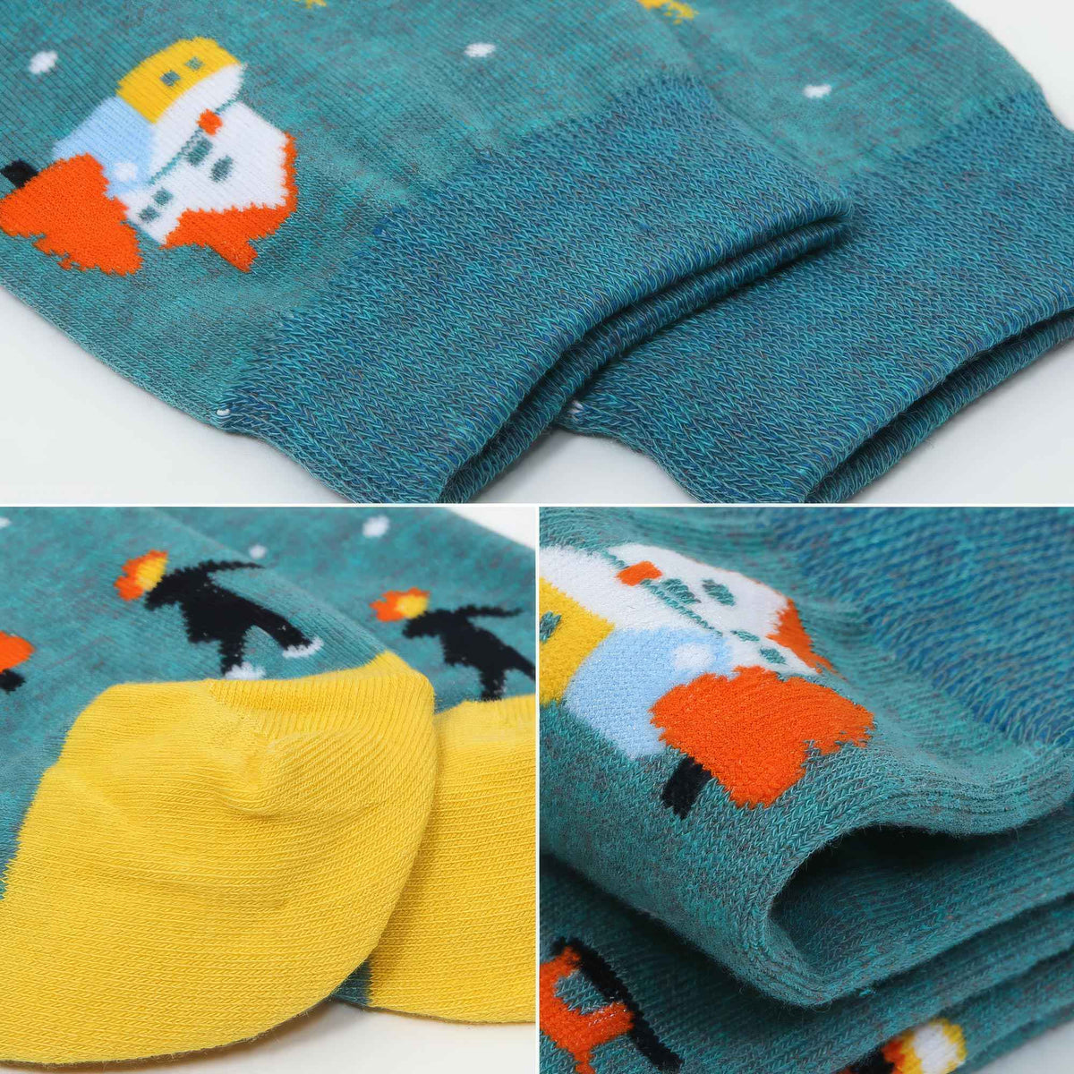 Women's Winter Landscape Jacquard Crew Socks