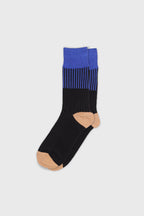 Men's Premium Combed Cotton Colorblock Crew Socks