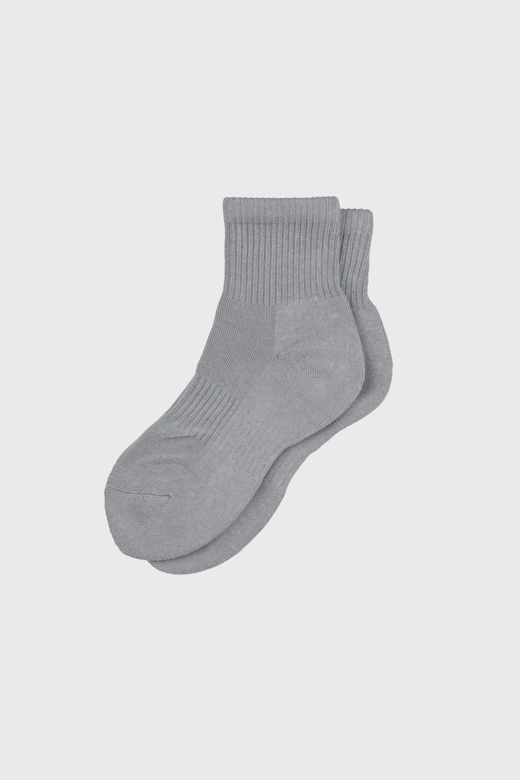 Women's Premium Cushioned Athletic Ankle Socks with Arch Support Gray