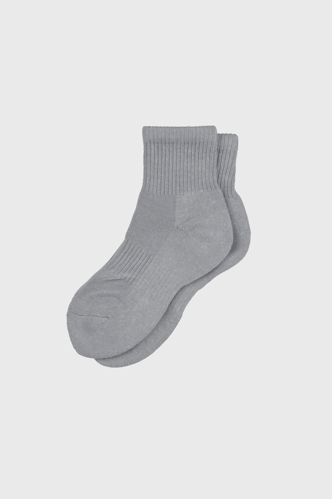 Women's Premium Cushioned Athletic Ankle Socks with Arch Support Gray