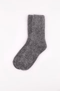 Women's Premium Angora Merino Wool Ribbed Winter Socks Gray