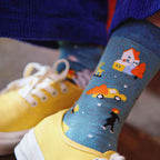 Women's Winter Landscape Jacquard Crew Socks