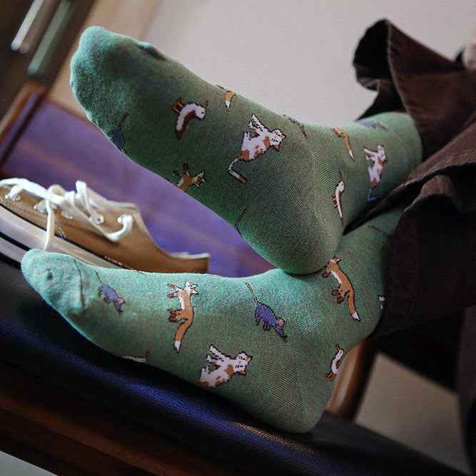 Women's Animal Pattern Crew Socks